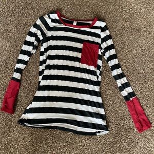 Long sleeve striped shirt. Size small